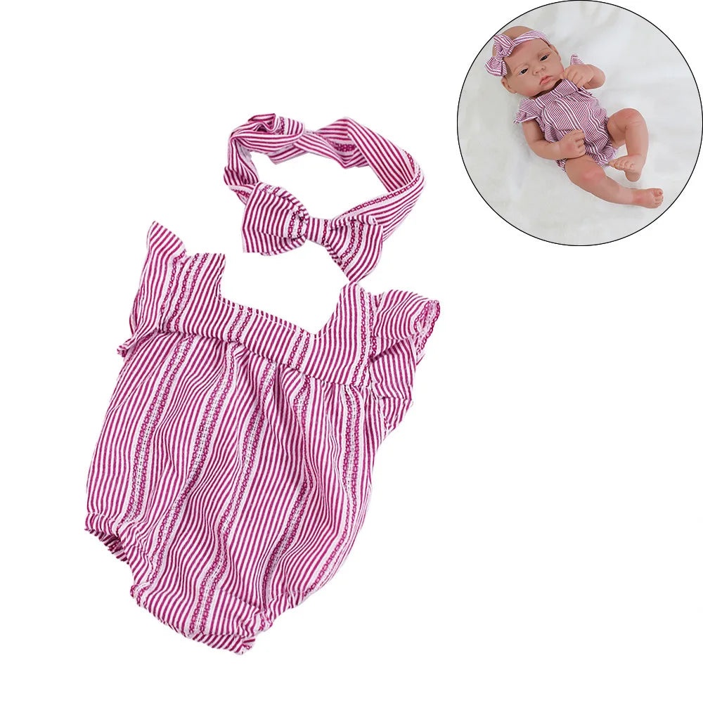 Doll Clothes Dress Jumpsuit Vest for 40cm New Baby Reborn American Doll Baby Girl DIY Clothes Toys for 16 Inch Dolls