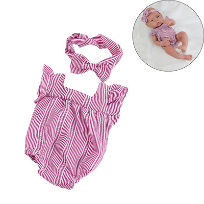 Doll Clothes Dress Jumpsuit Vest for 40cm New Baby Reborn American Doll Baby Girl DIY Clothes Toys for 16 Inch Dolls