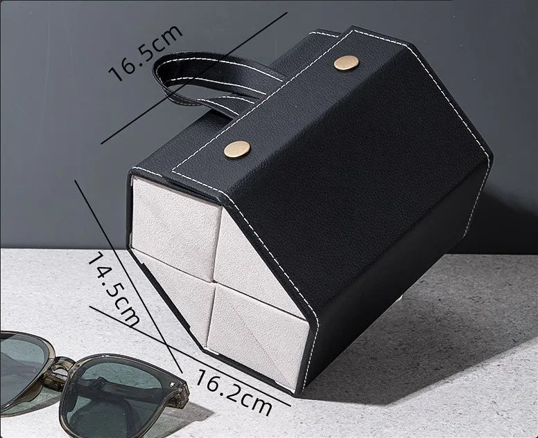 2/3/4/5/6 Grids Sunglasses Organizer Travel Organizers Accessories Storage Box for Glasses Portable Jewelry Boxes Makeup Case