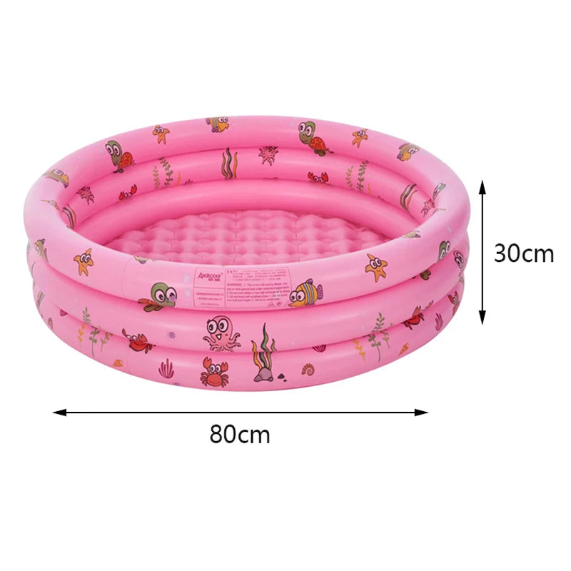 PVC Baby Inflatable Swimming Pool Kids Toy Summer Soft Fun Portable Bathtub for Water Game Portable Kids Outdoors Sport Play Toy