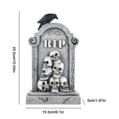 Halloween Graveyard Decorations Tombstones Halloween Decor Scary Gravestones Headstones Props for Crafts Signs Exterior Ground