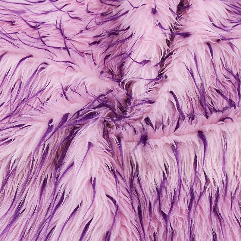 160*100cm Jacquard Clothing Artificial Smooth Plush Faux Fur Fabric for Coat  Vest Fausse Fourrure Tissu