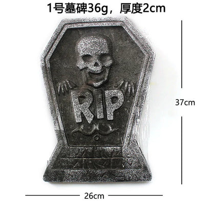 Halloween Tombstone Anti Fade Halloween Headstone Foam Cosplay Props Practical Outdoor Halloween Headstone Decorations