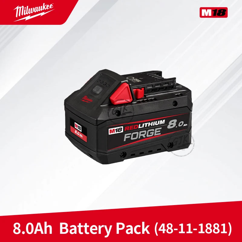 Milwaukee 48-11-1861 48-11-1881 48-11-1813 M18 FB6 M18 FB8 18V Lithium-Ion REDLITHIUM FORGE HD 6.0Ah 8.0Ah 12.0Ah Battery Pack