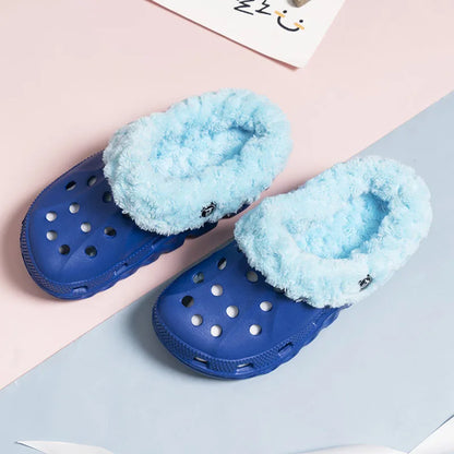 Children Kids Girls Boys Mules Winter  Warm Garden Clogs Sneakers Slippers Baby Sandles Shoes for Girl Boy EUR24-35