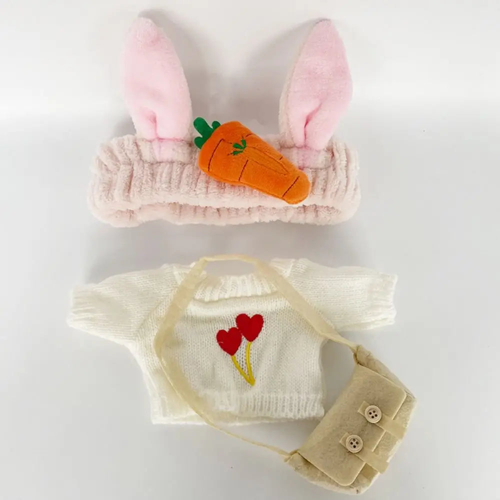 Doll Cloth Accessories LaLafanfan Cafe Clothes Dress Up DIY Clothing Yellow Duck Clothes 30cm Kawaii Plush Clothes Dolls