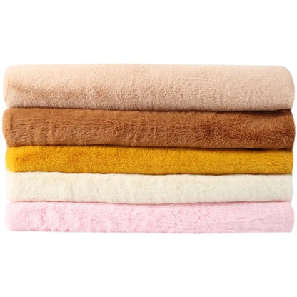Imitation Rex Rabbit Plush Fabric by Meters for Needlework Clothes Toys Pillowcases Diy Sewing Soft Warm Thick Smooth Fur Cloth