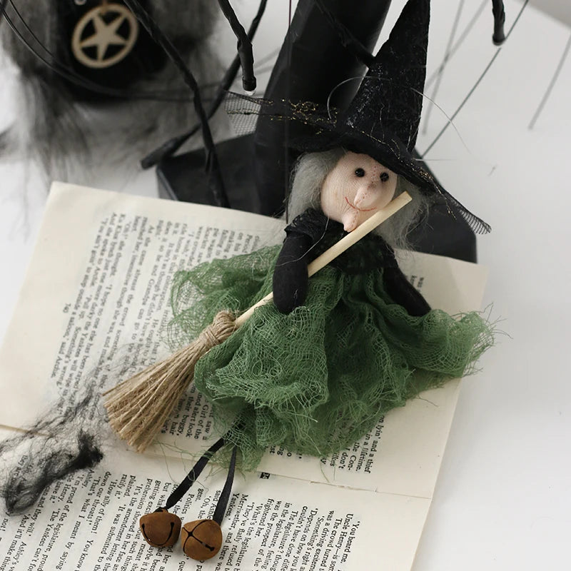 Scary Witch Doll Indoor Decor Halloween Props Home Decoration Halloween Witch Props Halloween Tree Hanging Ornaments Halloween T