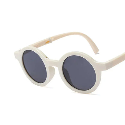 Classic Ins Folding Sunglasses Children Brand Designer Pink Round Frame Sun Glasses Girls Boys Lentes UV400 Gafas Sol Mujer