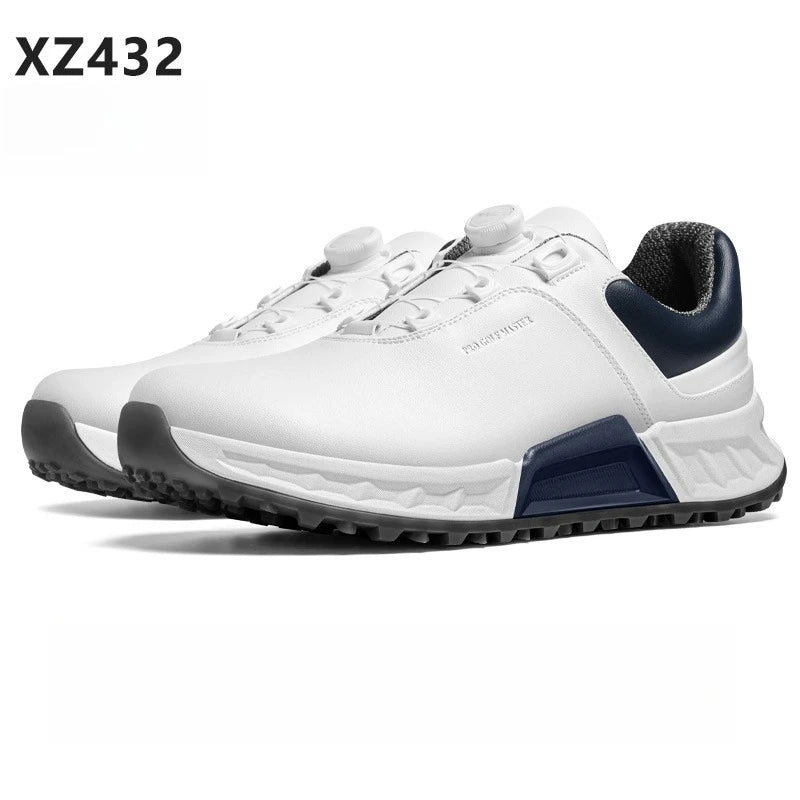 PGM Golf Shoes Men Fully Waterproof Shock-Absorbing Rebound Knob Shoelaces Sports Sneakers XZ432