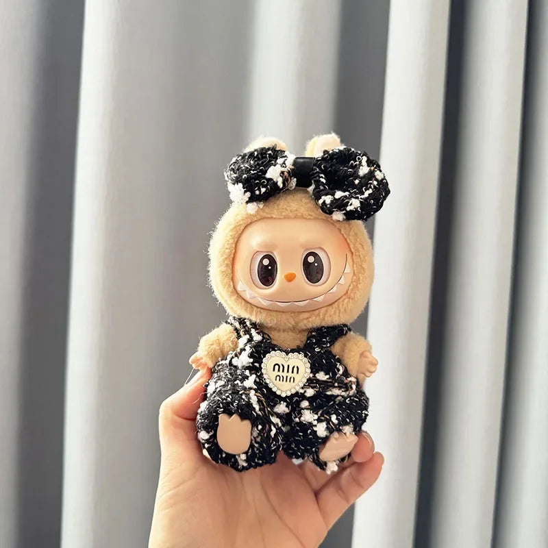 17cm Labubu Doll's Clothes the Monster Outfit Accessories Clothing DIY Kids Gift Sweet Princess High-Quality Dress Cloak ED12B