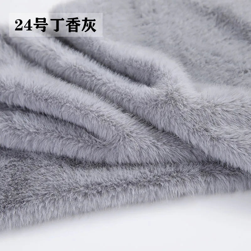40Colours 2cm Imitation Mink Plush Fur Fabric Doll Manual DIY Counter Scarf Cuddle Doll Faux Fur Fabric 50*50