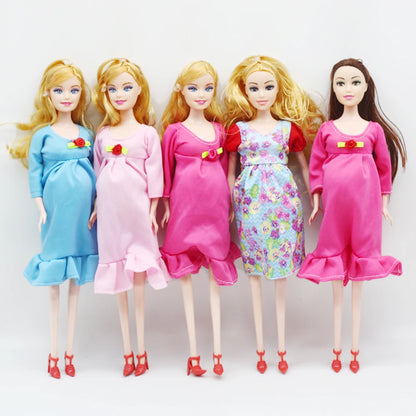 1pc Big Belly Doll   Pregnant Dolls Suit Mom Doll Have a Baby in Her Tummy for Barbies Doll Educational Toys for Children