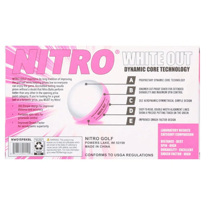 High Performance Golf Balls 15 Pack White Hot Technology Superior Spin Control Exceptional Distance Durable Material