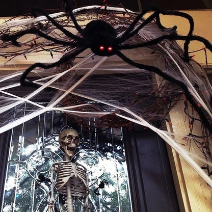 Halloween Big Plush Spider Halloween Decoration Party Props Outdoor Big Spider Decoration Chamber Trick a Prank  Big Spider