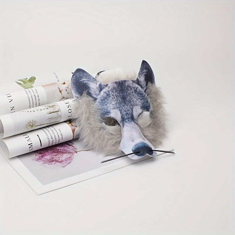 1 Piece Animal Wolf Mask for Everyone, Universal for Halloween Party Gathering