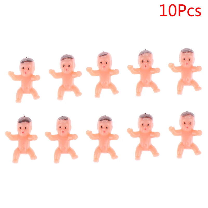 10/20/60Pcs Mini Plastic Baby Kids Small Toys High Quality 1 Inch Figurine Angel Doll Cupid Doll Christmas Doll Baking Decor