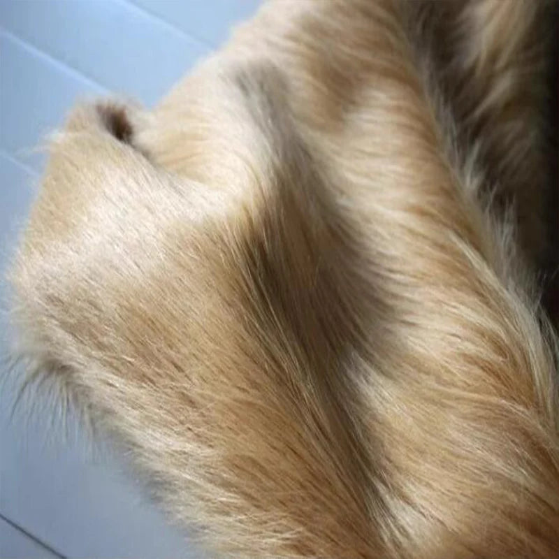 Soft Plush Faux Fur Fabric, Sewing Material, Clothes Accessories, Christmas Decoration, Blanket, 9cm Hair Length, Good