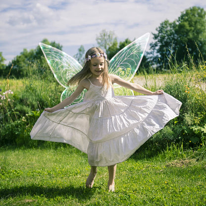 Dress Up Angel Wings LED Fairy Wings Butterfly Sequin Wings Glowing Elf Princess Costume for Kids Girls Christmas Birthday Party