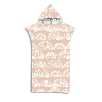 Customizable 3D Pattern Microfiber Quick Dry Summer Hooded Beach Towel Adult Kids Swim Beach Bathrobe Surf Cloak Diving Poncho