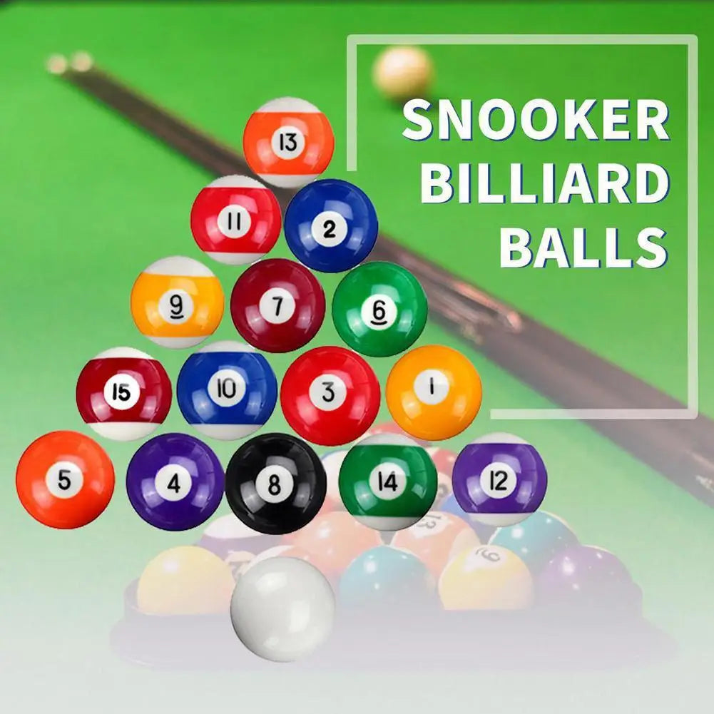 Mini Pool Ball 25mm Plastic Table Balls Set Children Billiards Portable Multifunctional Toy Children's Brithday Gifts