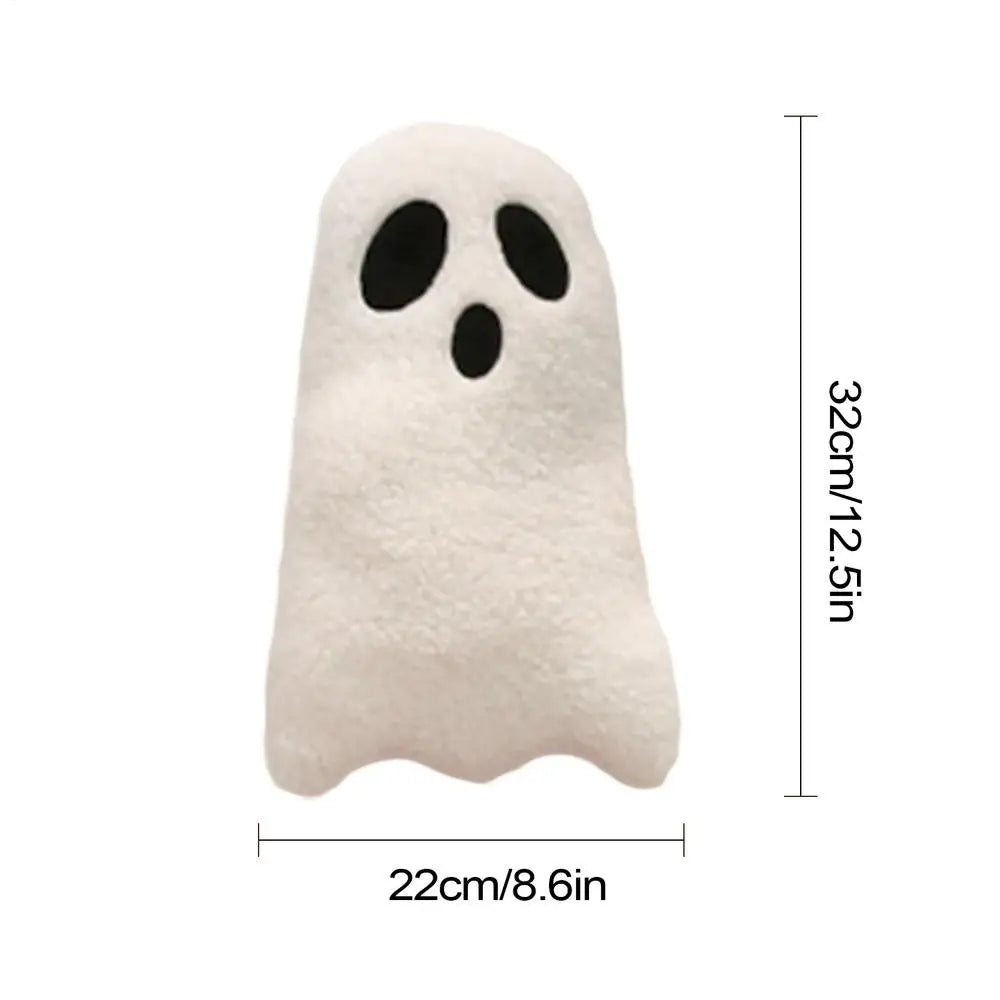 32cm Cute Halloween Pillow Stuffed Ghost Throw Pillow Soft Cartoon Ghost Doll Toy Stuffed Plushie Home Halloween Decorations