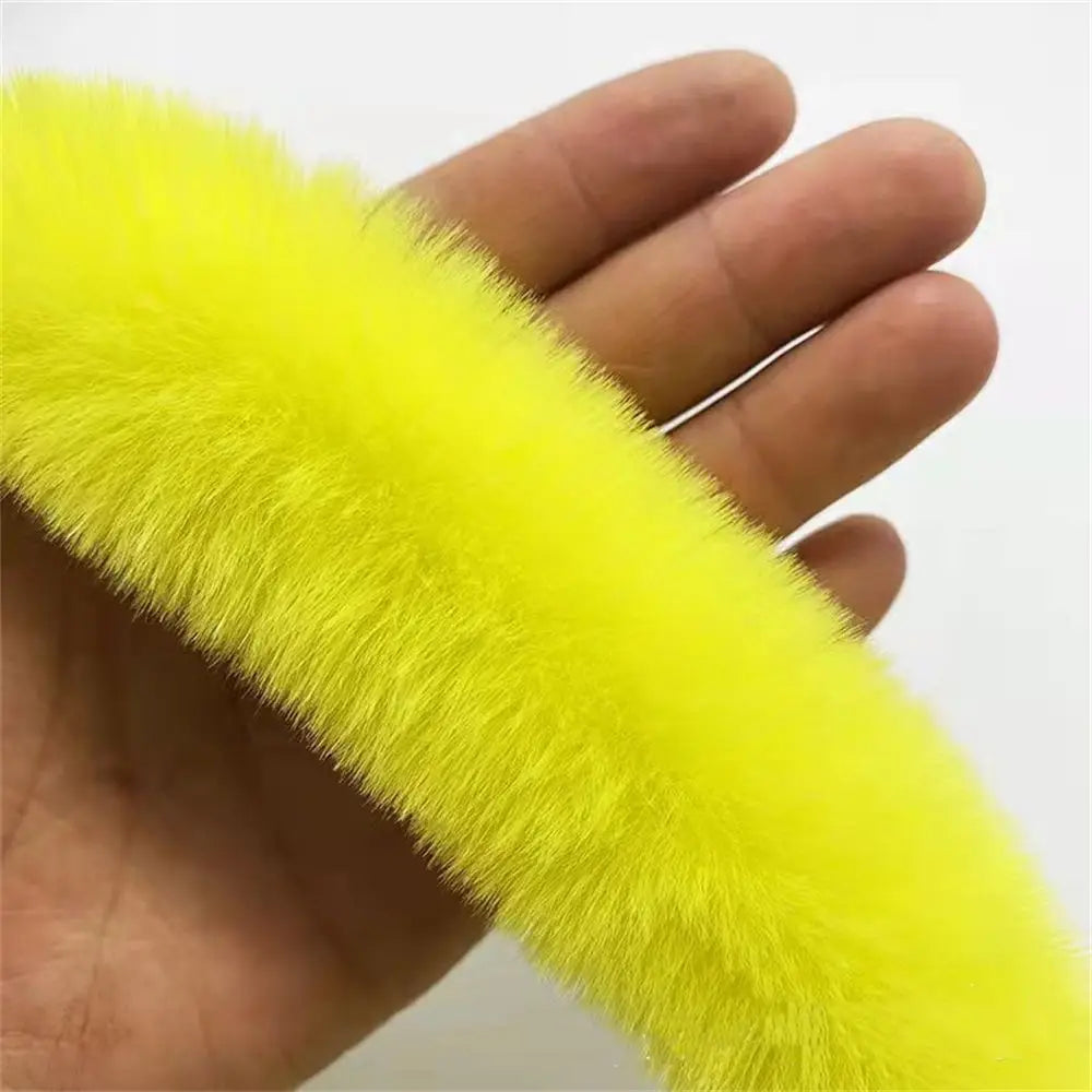 Christmas Tree Furry Fluffy Pink Faux Rabbit Fur Trimming Ribbon Wedding Dress Shawl Decorative Crafts Feathers Fancy Dress