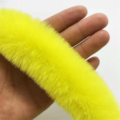 Christmas Tree Furry Fluffy Pink Faux Rabbit Fur Trimming Ribbon Wedding Dress Shawl Decorative Crafts Feathers Fancy Dress