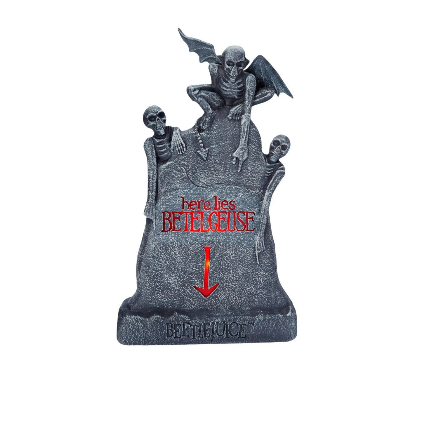 2024 Halloween Home Decoration Luminous Resin Skeleton Tombstone Graveyard Decor Skeleton Horror Haunted House Party Prank