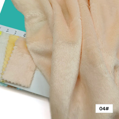 Plush Fabric 5mm Pile Length 100 Polyester 100 Colors Can Be Choose Hair Material for Popular Cotton Dolls DIY Handmade Fabric