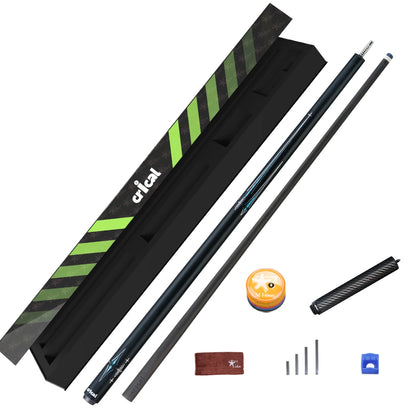 CRICAL Carbon Fiber Pool Cue Stick Billiard Cue Sticks Professional Low Deflection Pool Sticks With 12.5mm Tip and Radial Joint