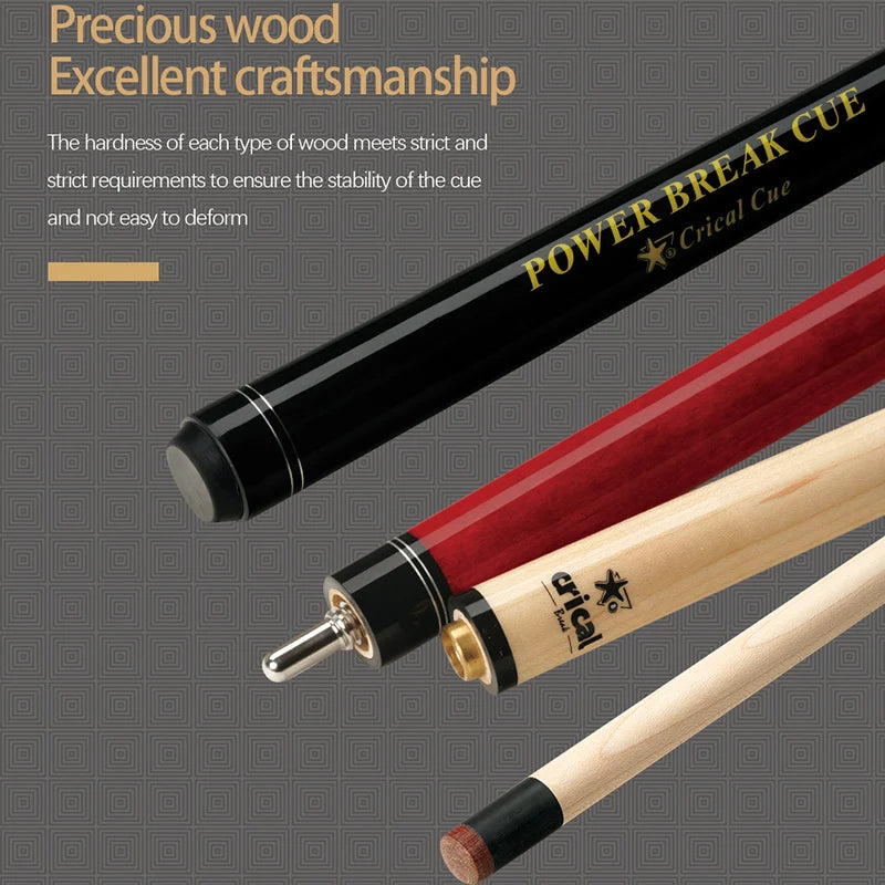 Crical Break Jump Cue With 13mm Tip Professional Maple Shaft  3/8 * 8 Pin Joint Punch Jump Cue for Billiard Pool Cue Stick