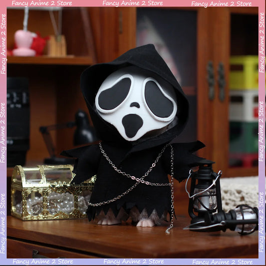 Halloween Pumpkin Labubu Doll Clothes Outfit With Light Decoration Ghosts Tarot Halloween Costumes Decoration for 15/17cm Doll