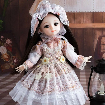 BJD Dolls BJD Dolls and Clothes Hinged Doll Brown Eye Removable Joints 3D Eyes Doll 13 Movable Joints Anime