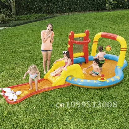 Swimming Children's Inflatable Big Pool Floats Slide Dinosaur Castle Pools Summer Play Piscina Water Toys Games Kids for Baby