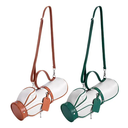 Portable Golf Ball Bag for Women Golf Ball Mini Small Storage Pack Holder Cute Golf Messenger Bag Microfiber Golf Ball Carrier