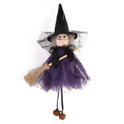 Scary Witch Doll Indoor Decor Halloween Props Home Decoration Halloween Witch Props Halloween Tree Hanging Ornaments Halloween T