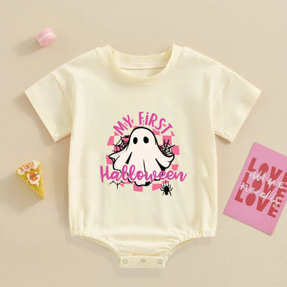 My First Halloween Print Baby Bubbles Romper Halloween Party Infant Outfit Bodysuit Newborn Large Jumpsuit Newborn Retro Clothes