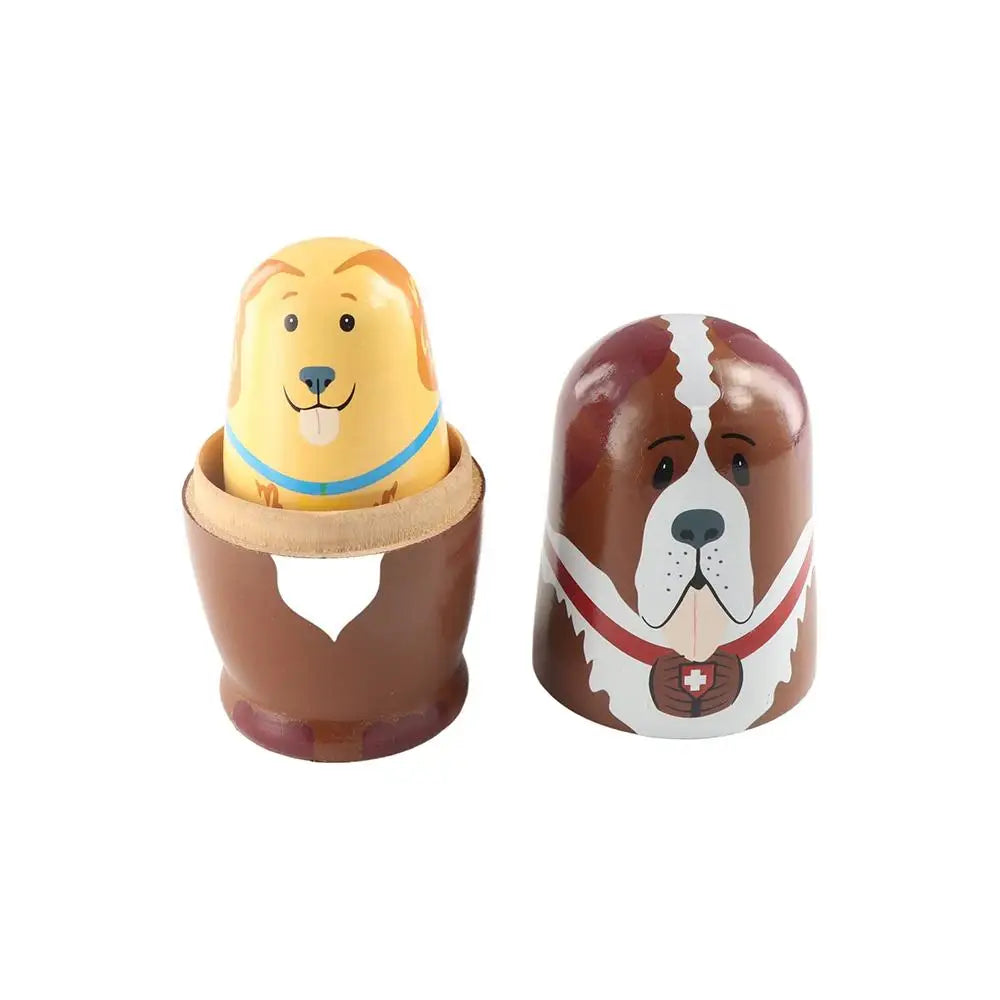 Home Bedroom Nesting Doll Hand Paint Toys Wooden Russian Nesting Doll Matryoshka Dolls Toys Russian Nesting Stacking Dolls
