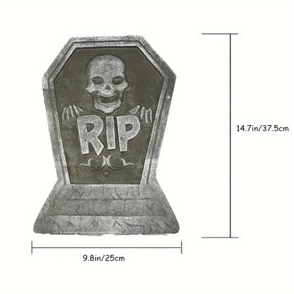 4 Pcs Realistic Halloween Tombstone Decorations Are Used for Haunted Houses Courtyards and Outdoor Halloween Parties.