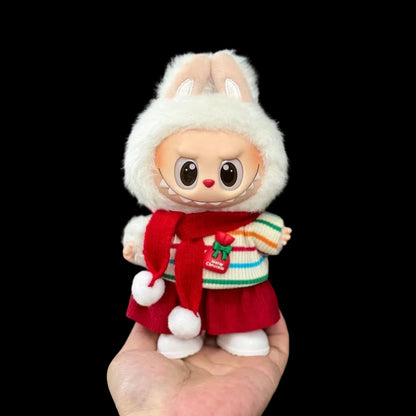 Christmas New Year's Decoration Clothes for Labubu 3.0 V1/V2 Doll Festival Clothing Outfits for Ropa Labubu Doll Accessories