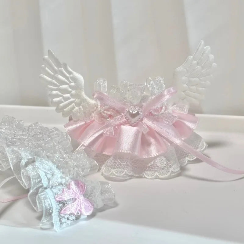 15CM Shirley Mei Head Dog Cloth Skirt Lace Skirt With Baby Clothes Plush Doll Accessories "Clothes Only"