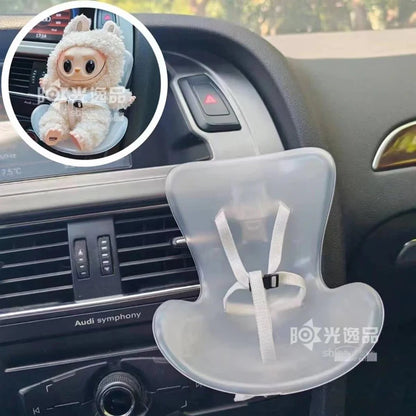 Cartoon Labubu Doll Seat Kawaii Ob11 Car Air-Conditioning Accessory Aromatherapy Decoration Toys Girls Gifts