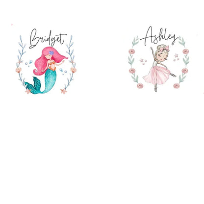 Personalized Custom Mermaid Ballerina Jewelry Box for Little Girl Christmas Birthday New Year Granddaughter Daughter Sister Gift
