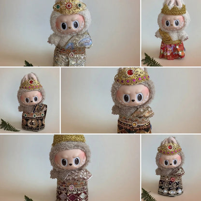 Labubu 3.0 Accessories Plush Idol Doll Clothing Thai Palace Clothing With Accessories Exquisite Set Gift