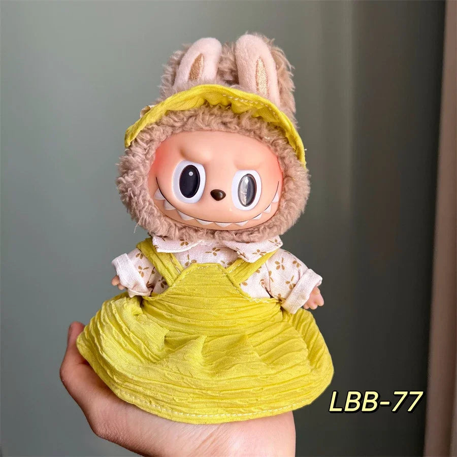 Mini Doll'S Clothes Outfit Accessories for Korea Kpop Exo 15-17cm Labubu Idol 10cn Cotton Doll Replacement Suit Clothing Gift