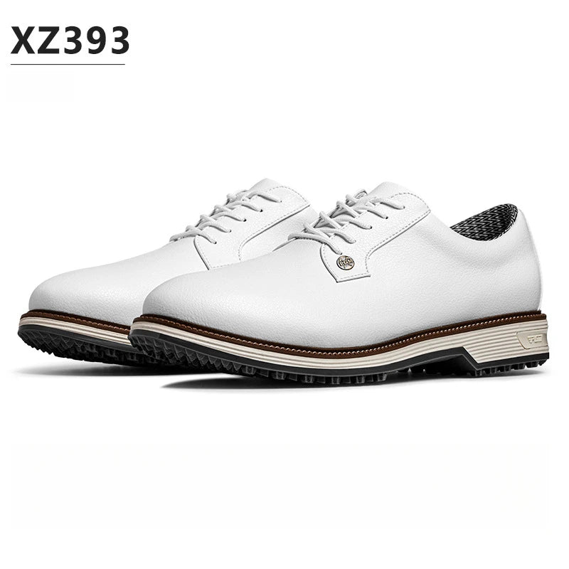 PGM Men's Golf Shoes With Anti Slip Studs, High Elasticity Cushioning, and Waterproof Block Sneakers XZ393
