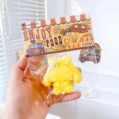 Squishy Food Creative Kids Fidget Toy Simulation Exquisite Waffle  Bread Toast Donuts Slow Rising Squeeze Stress Relief Toys