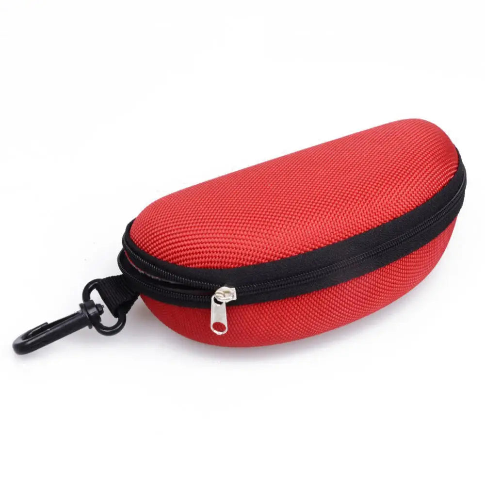 KLASSNUM Portable EVA Glasses Case With Carabiner Hook Colorful Sunglasses Hard Case Zipper Eyeglasses Protector Box Holder New