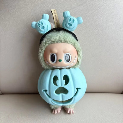 Clothes for Labubu Halloween Pumpkin Outfit Set for 1.0 3.0 Generation Vinyl Figure Collectible Decor Gift No Doll Included